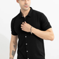 Fancy Black Colored Cotton Shirt
