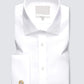 Modern Fit White Colored Cotton Shirt