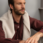 Formal Rust Colored  Linen Shirt