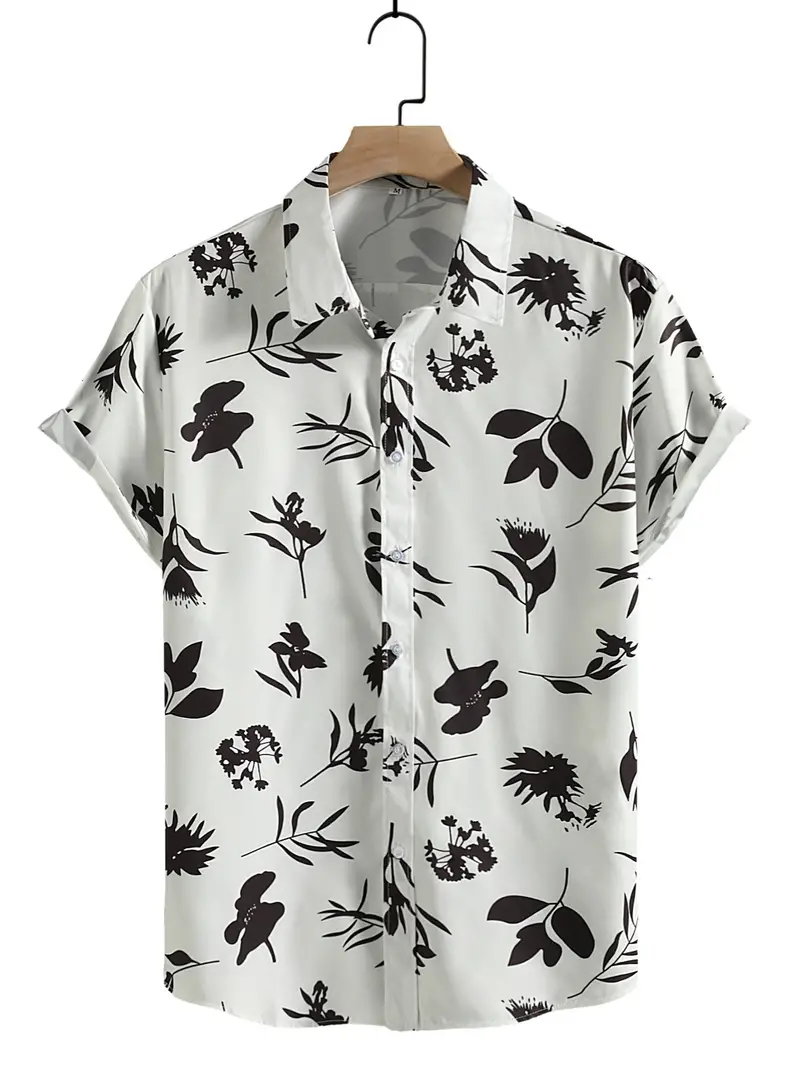 Premium White Colored Rayon Floral Shirt