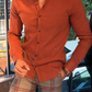 Latest Orange Colored Cotton Shirt