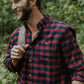 Red Check Cotton Full Sleeve Shirt