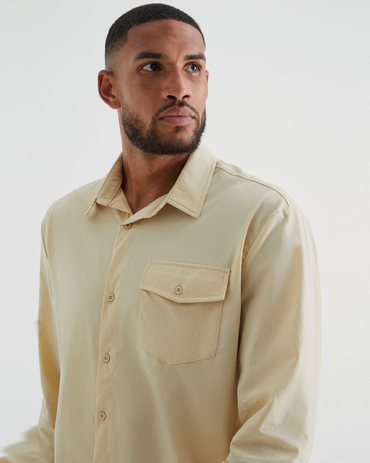 Breezy Cream Colored Cotton Shirt