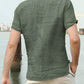Army Green Colored Cotton Half Sleeve Shirt
