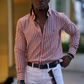Pink Colored Slim Fit Cotton Shirt