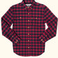 Red Check Cotton Full Sleeve Shirt