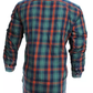 Dark Green Checks Print Cotton Shirt