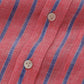 Classic Red Colored Cotton Striped Shirt