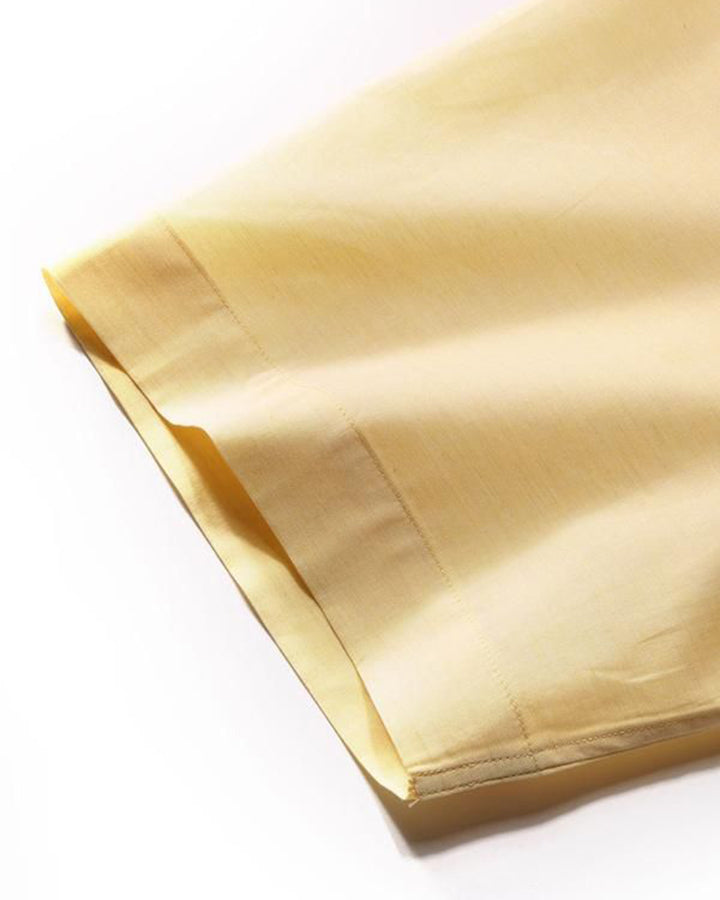 Trending Yellow Colored Linen Shirt